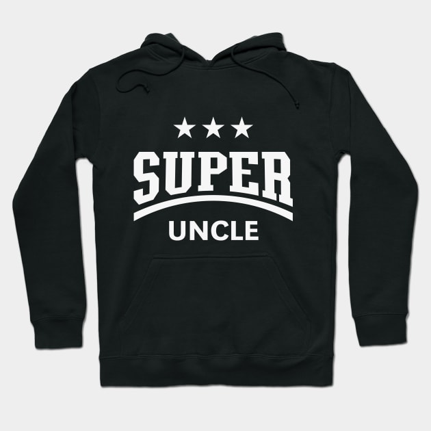 Super Uncle (White) Hoodie by MrFaulbaum